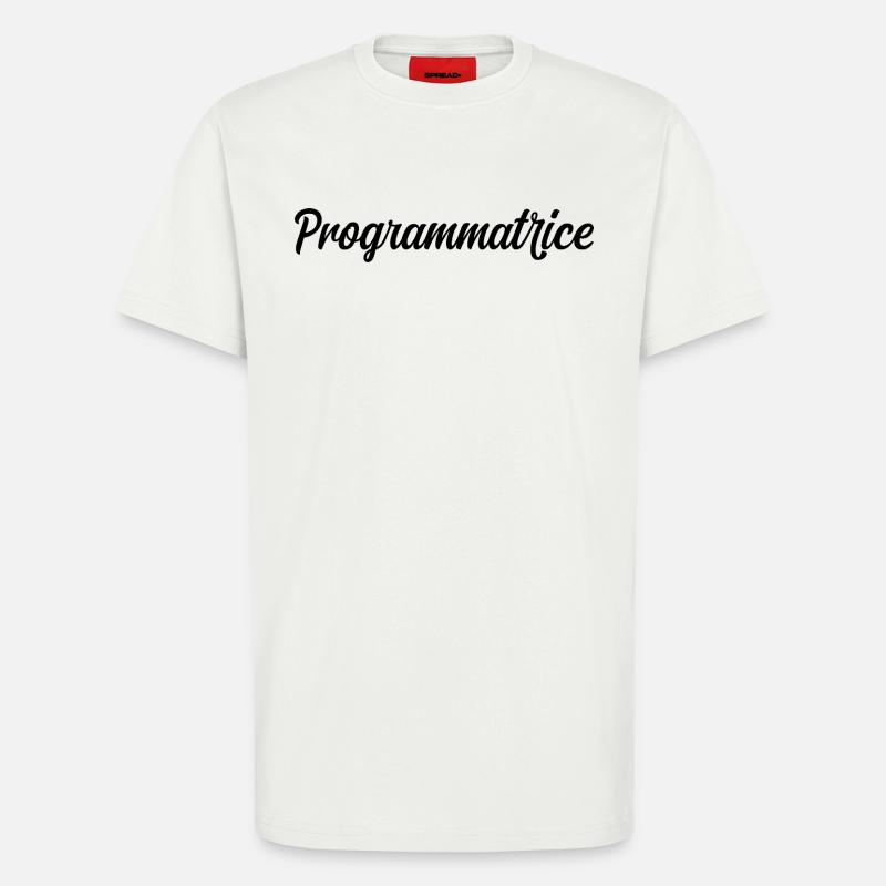 Programmatrice Informatique Code Développeuse Web - T-shirt bio décontracté fabriqué en UE - OFF WHITE