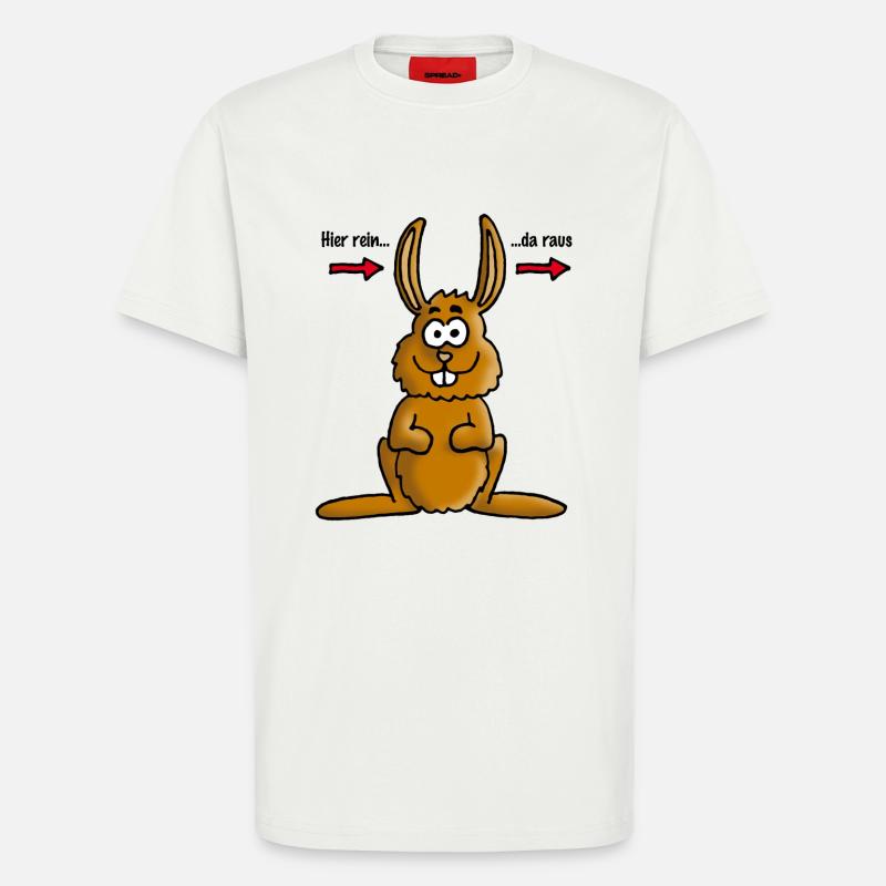 hase_02_e - T-Shirt - made by SPREAD - OFF WHITE