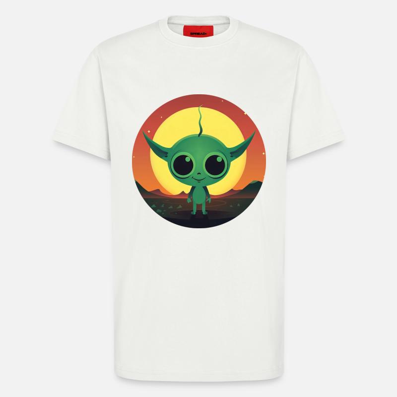 Alien Sonnenuntergang - T-Shirt - made by SPREAD - OFF WHITE