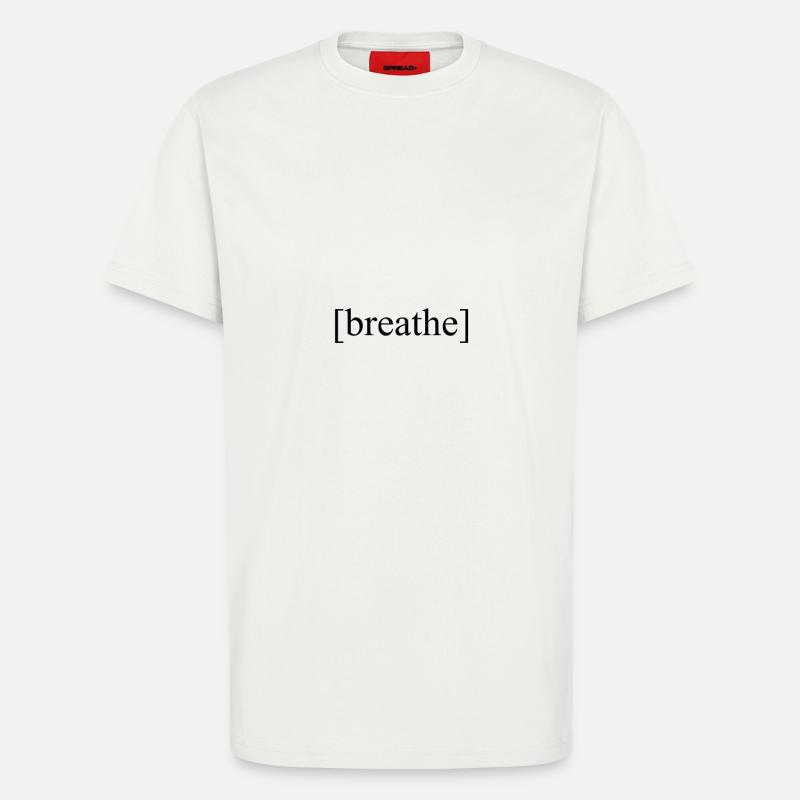 Breathe black - T-Shirt - made by SPREAD - OFF WHITE