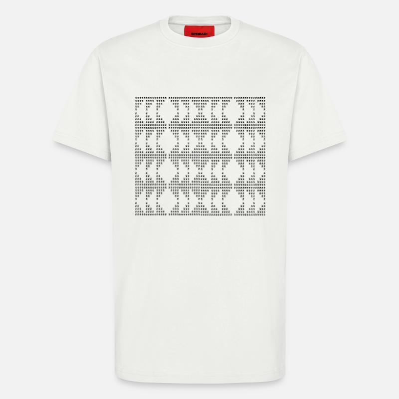 Einzigartiges D-Muster - T-Shirt - made by SPREAD - OFF WHITE