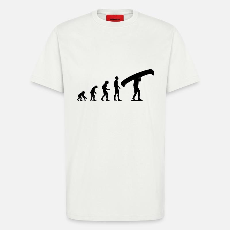 Canoe Evolution - T-Shirt - made by SPREAD - OFF WHITE