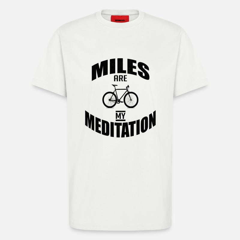 Bicycle Proverbs saying Biking - T-Shirt - made by SPREAD - OFF WHITE