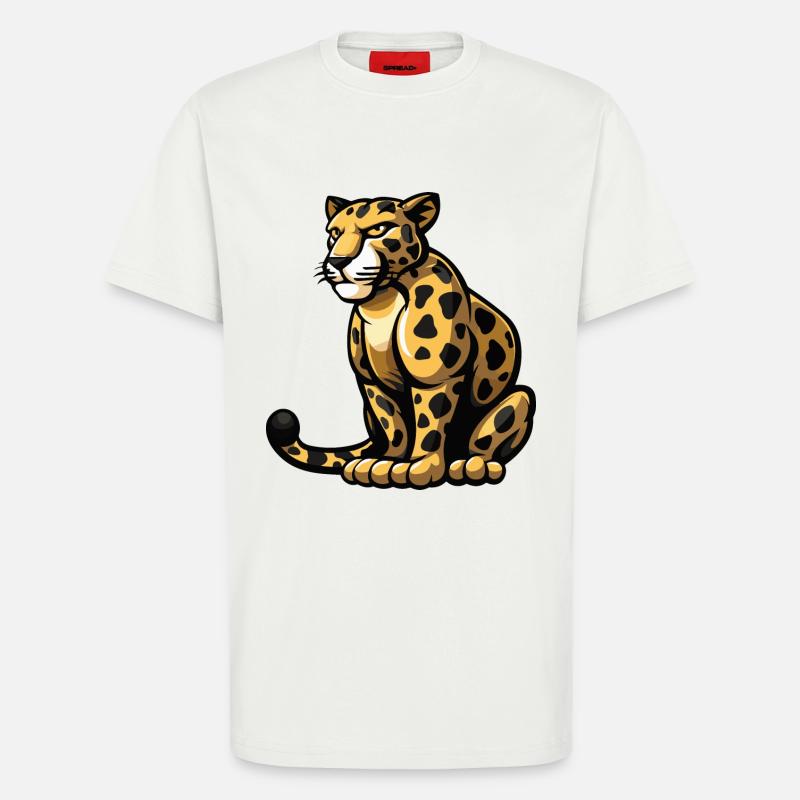 Leopard Comic - T-Shirt - made by SPREAD - OFF WHITE