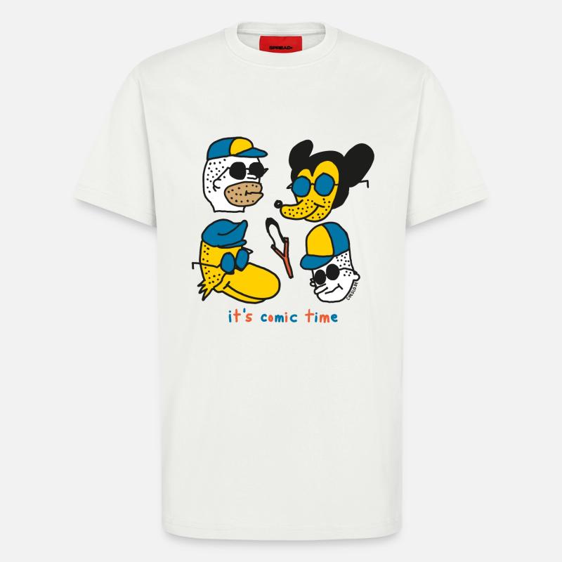 It´s Comic Time by Cheslo - T-Shirt - made by SPREAD - OFF WHITE