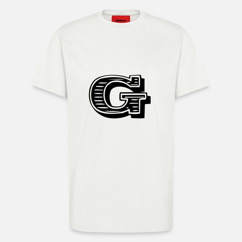 Buchstabe G - T-Shirt - made by SPREAD - OFF WHITE