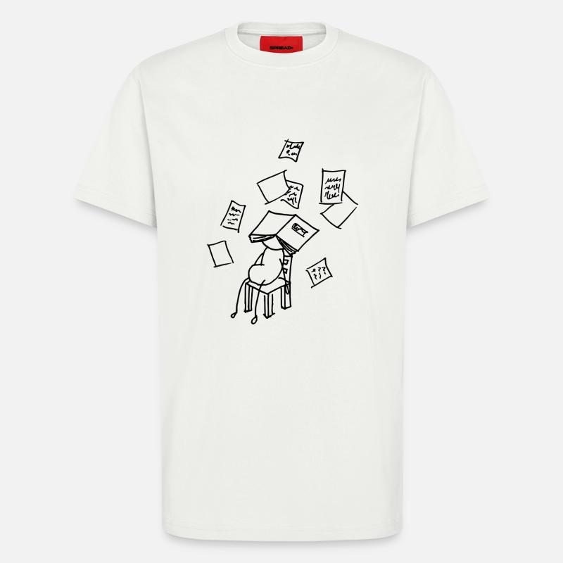 krank oder Schule - T-Shirt - made by SPREAD - OFF WHITE