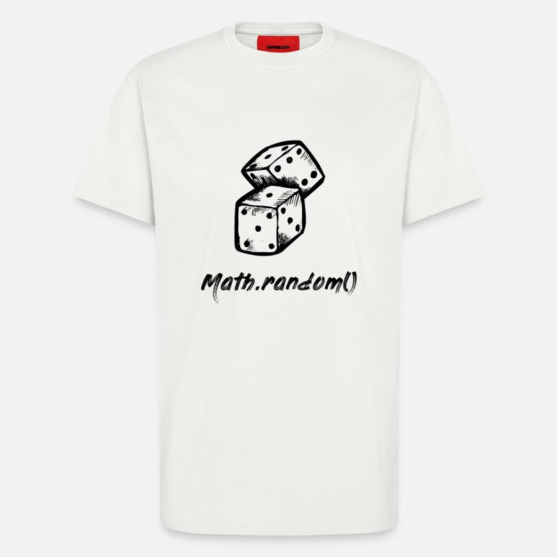 Math.random () #BLACK - T-shirt bio décontracté fabriqué en UE - OFF WHITE