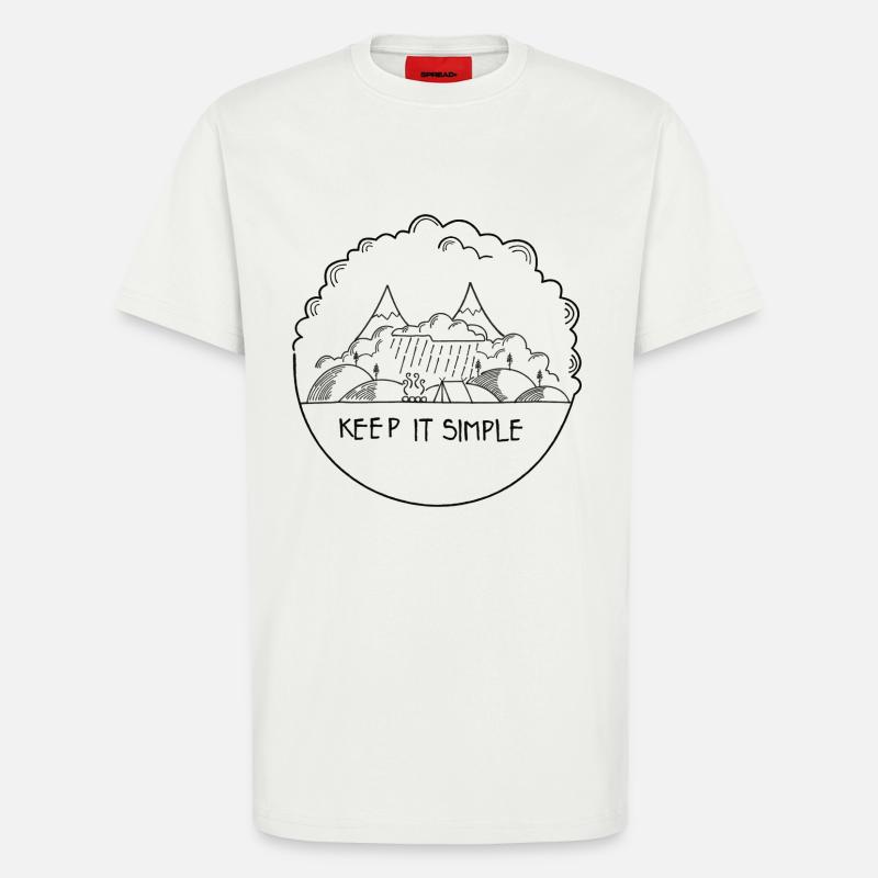 Keep it Simple Cloudy - T-Shirt - made by SPREAD - OFF WHITE