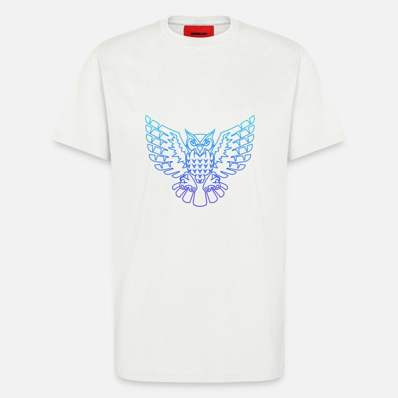 Cool owl - T-Shirt - made by SPREAD - OFF WHITE