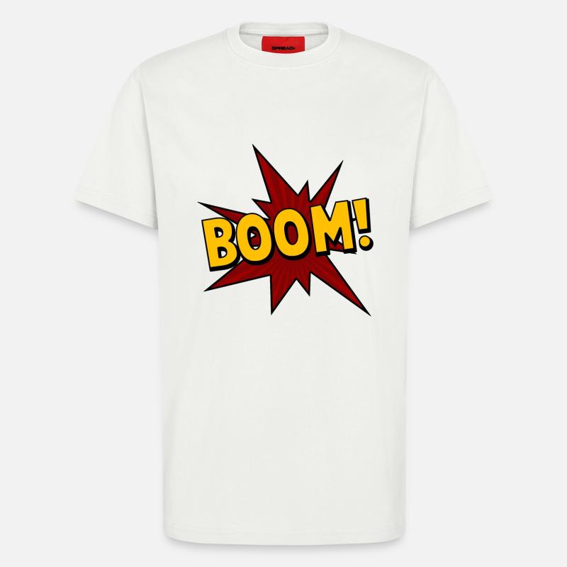 boom! - Comic - T-Shirt - made by SPREAD - OFF WHITE