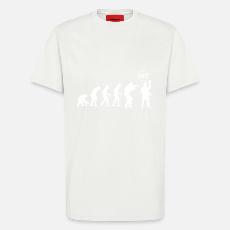 évolution Airsoft - T-shirt bio décontracté fabriqué en UE - OFF WHITE