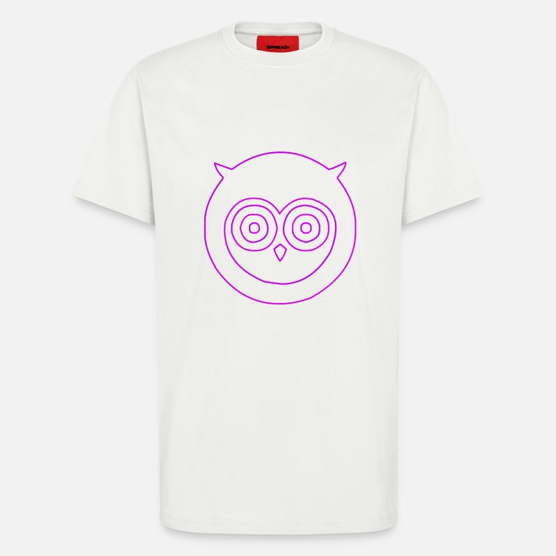 Eule mit großen Augen - T-Shirt - made by SPREAD - OFF WHITE