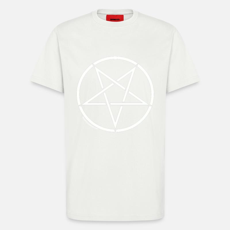 pentagram - T-Shirt - made by SPREAD - OFF WHITE
