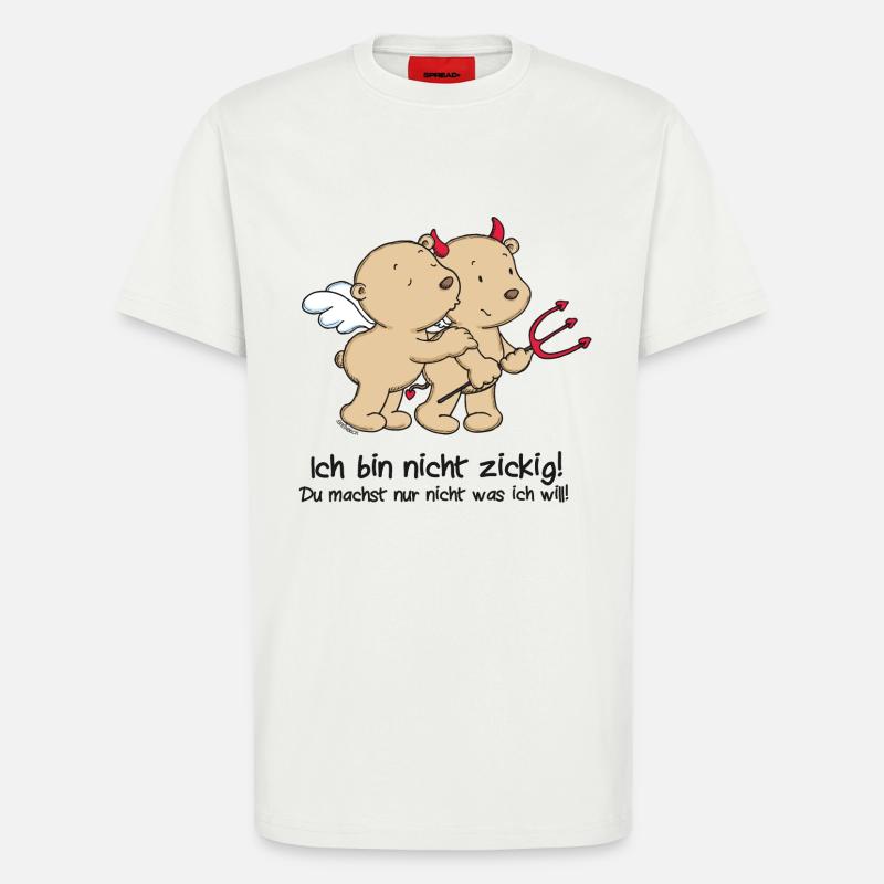 Engel_Teufel _schwarz - T-Shirt - made by SPREAD - OFF WHITE