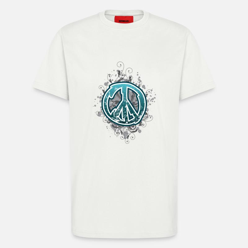 Peace de - T-Shirt - made by SPREAD - OFF WHITE