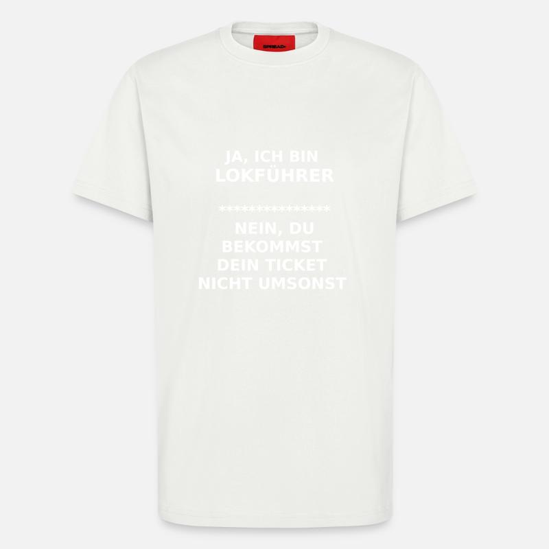 lokführer - T-Shirt - made by SPREAD - OFF WHITE