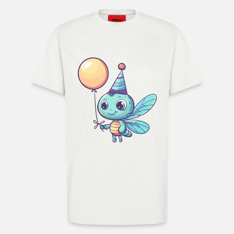 Libellule Anniversaire Bébé - T-shirt bio décontracté fabriqué en UE - OFF WHITE