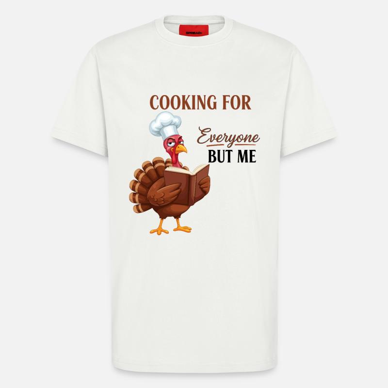 Cuisson de la dinde - T-shirt bio décontracté fabriqué en UE - undefined