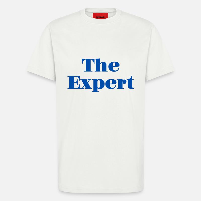 l'expert - T-shirt bio décontracté fabriqué en UE - OFF WHITE