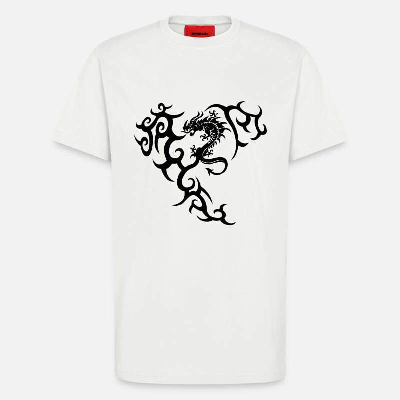 Drachentribal, dragon - T-Shirt - made by SPREAD - OFF WHITE