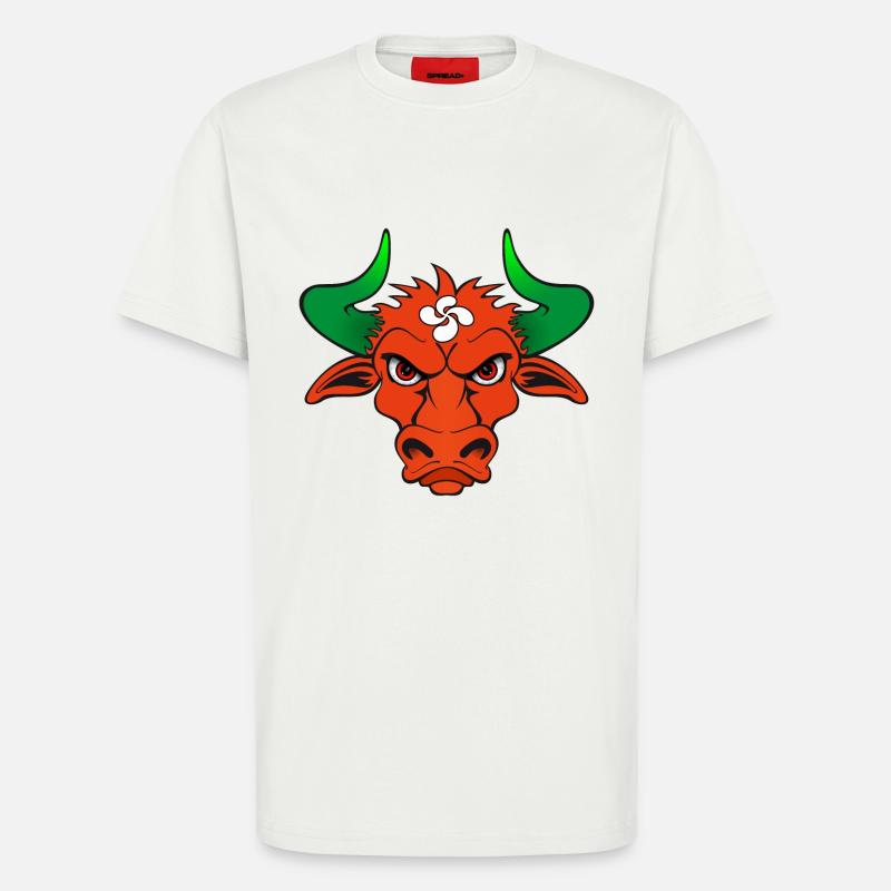 Baskische Stier - T-Shirt - made by SPREAD - OFF WHITE