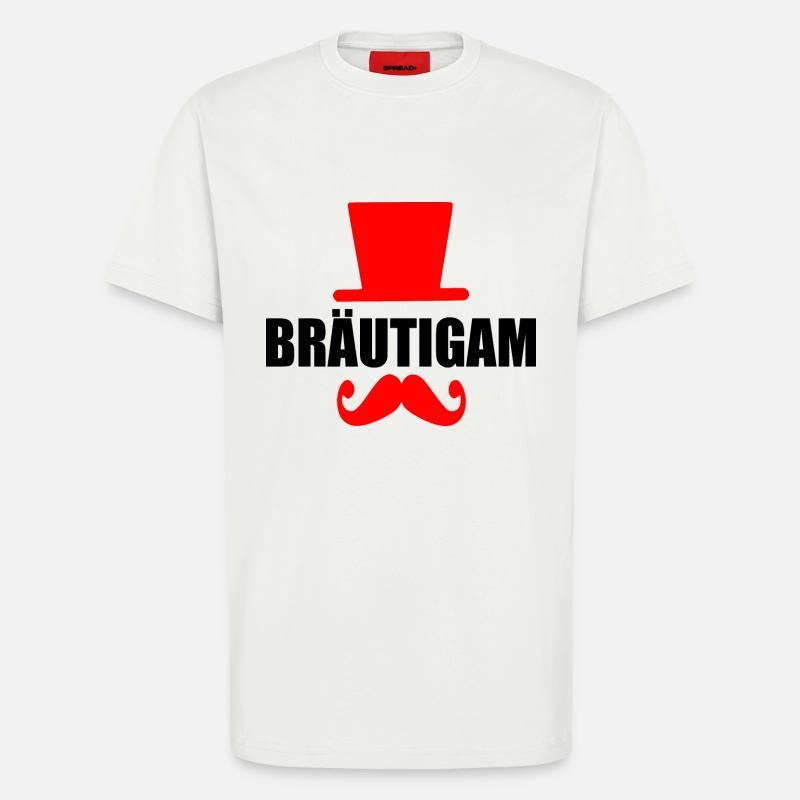 bräutigam - T-Shirt - made by SPREAD - OFF WHITE