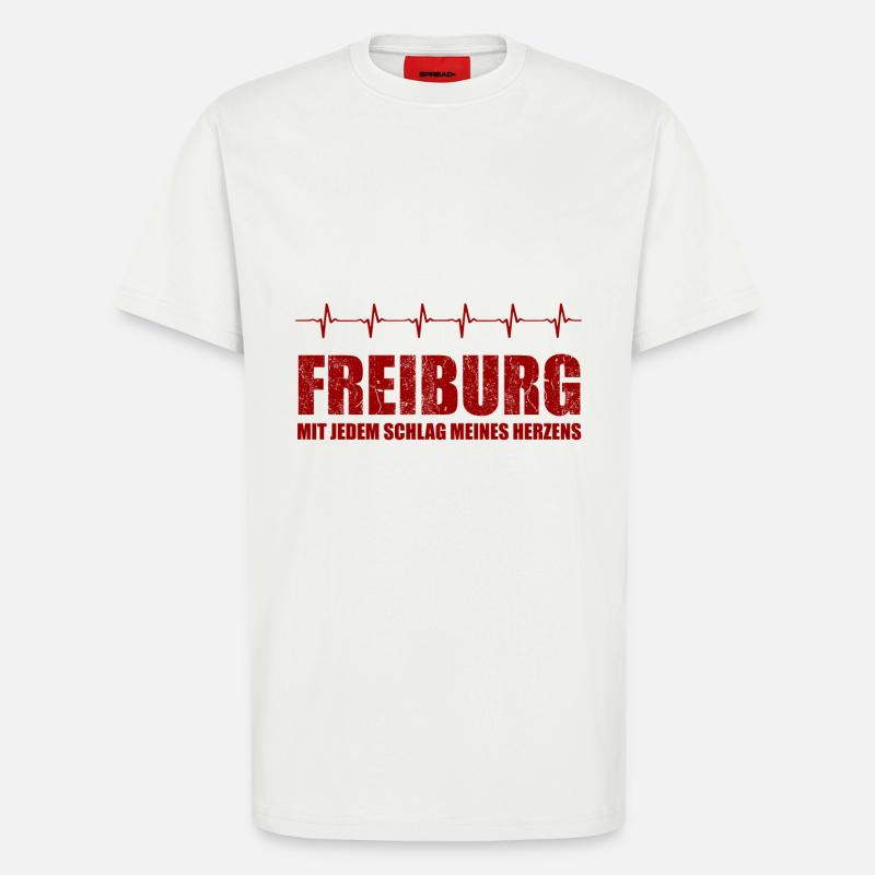 FREIBURG-Geschenk - T-Shirt - made by SPREAD - OFF WHITE