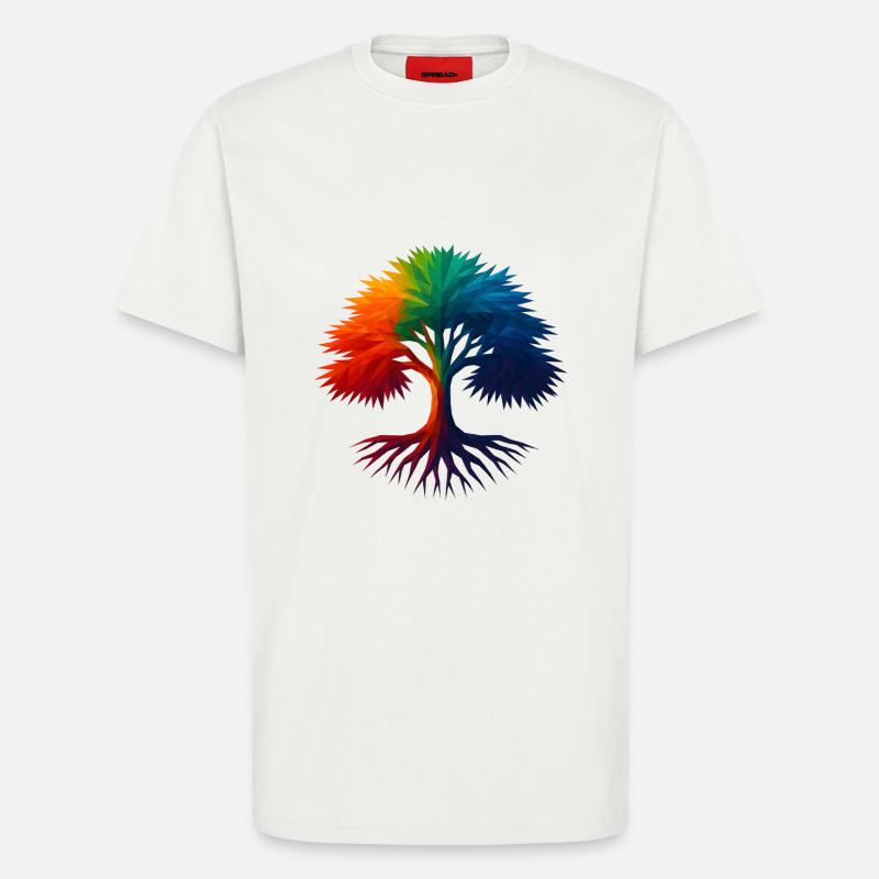 WPAP Stil - Eibe - T-Shirt - made by SPREAD - OFF WHITE