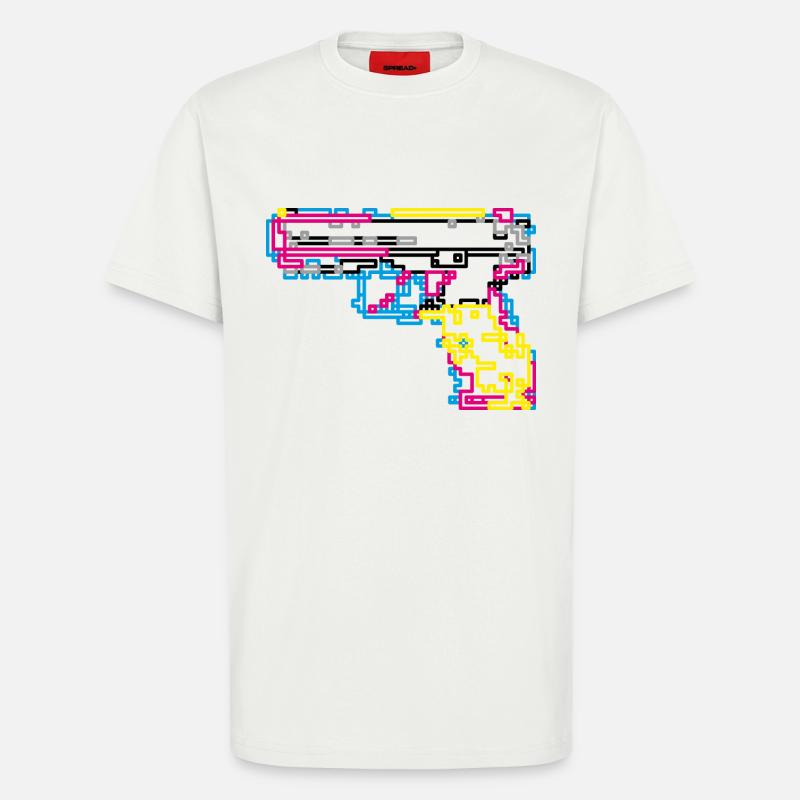 Pixelknarre - T-Shirt - made by SPREAD - OFF WHITE