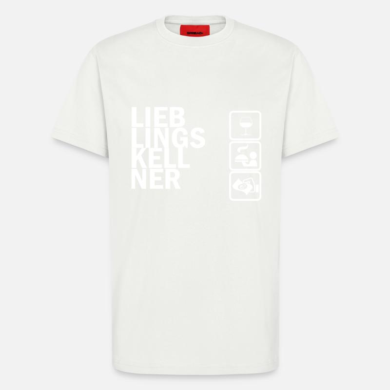 Ich bin ein Kellner und STolz drauf - T-Shirt - made by SPREAD - OFF WHITE