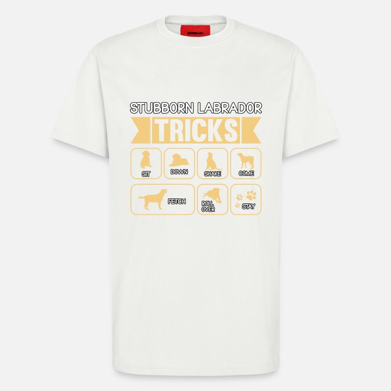 Stubborn labrador tricks - T-Shirt - made by SPREAD - OFF WHITE