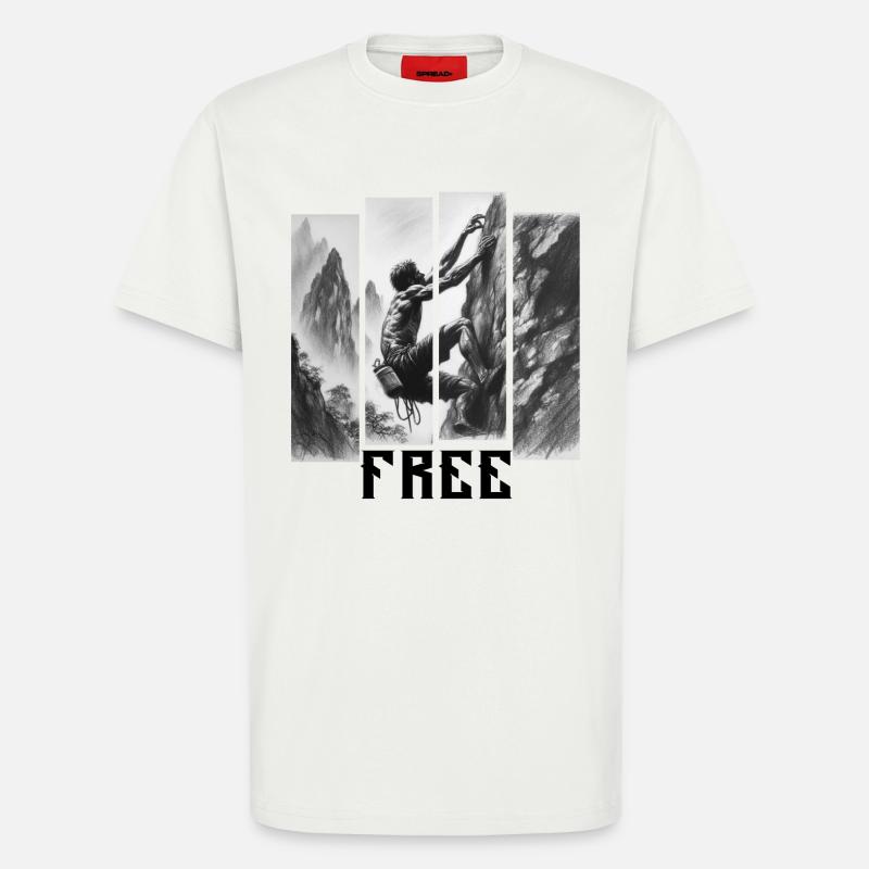 Climb - T-Shirt - made by SPREAD - OFF WHITE