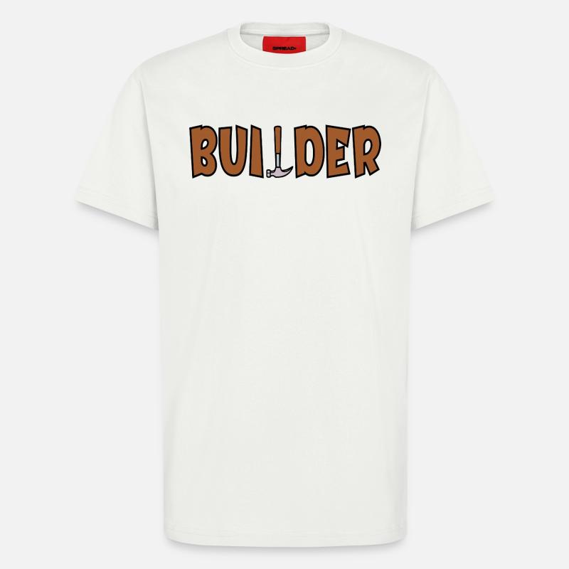 Craftsman Dad Builder - T-Shirt - made by SPREAD - OFF WHITE