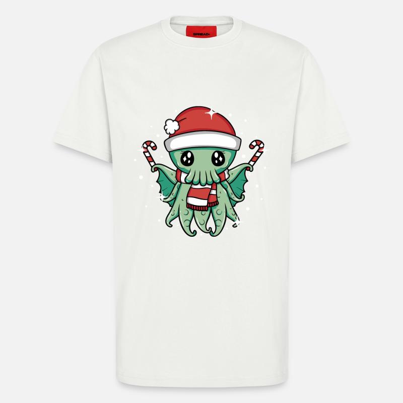 Weihnachten Cthulhu - T-Shirt - made by SPREAD - OFF WHITE