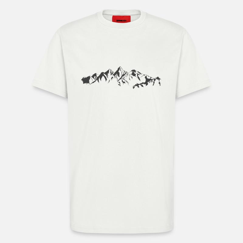 Die Berge - T-Shirt - made by SPREAD - OFF WHITE