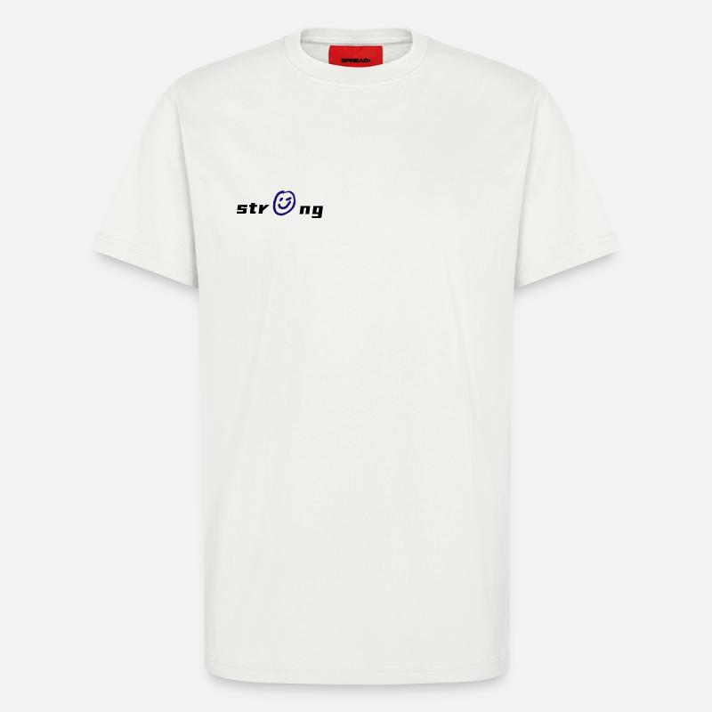 Lebendige -Grafik auf Textil - T-Shirt - made by SPREAD - OFF WHITE