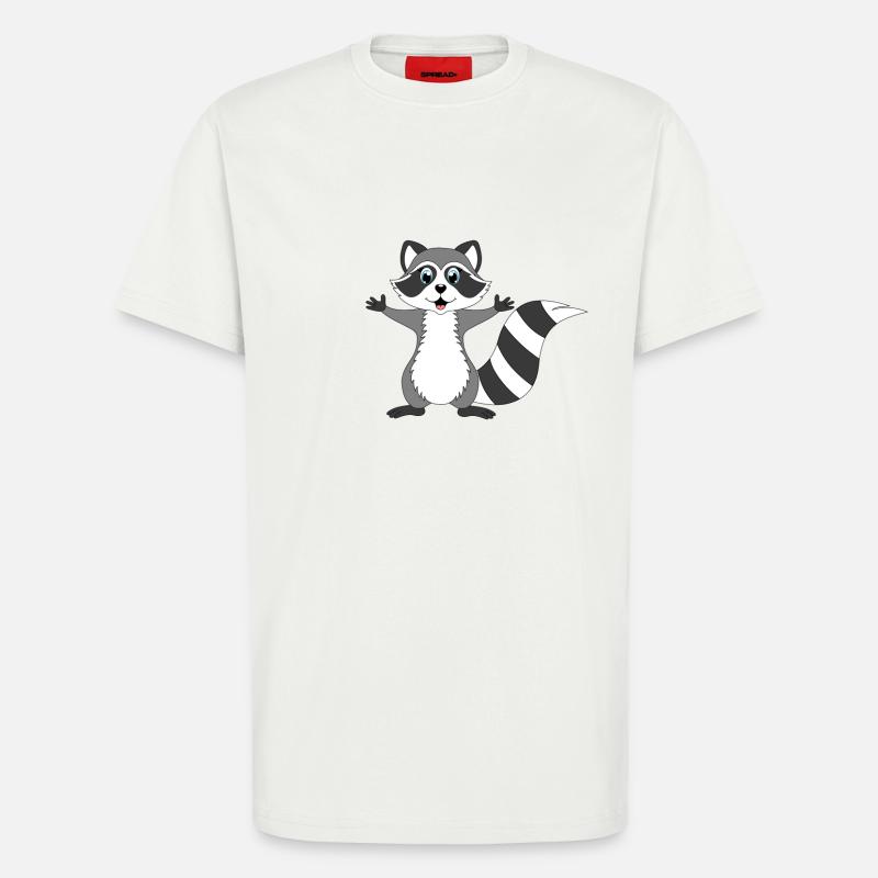 Waschbär - T-Shirt - made by SPREAD - OFF WHITE