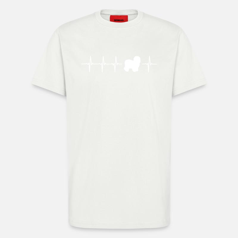 Idée originale Bobtail cadeau - T-shirt bio décontracté fabriqué en UE - OFF WHITE