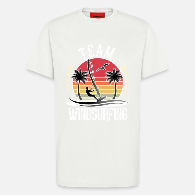 Windsurfen Windsurfer Windsurf Team - T-Shirt - made by SPREAD - OFF WHITE