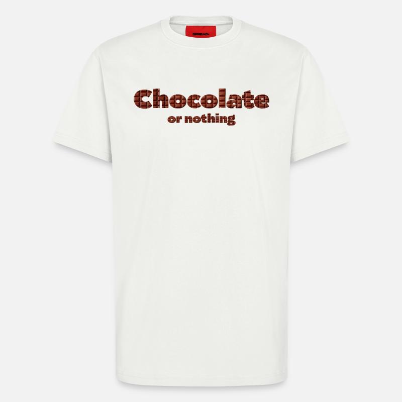 Chocolate pattern with 3D effect - T-Shirt - made by SPREAD - OFF WHITE