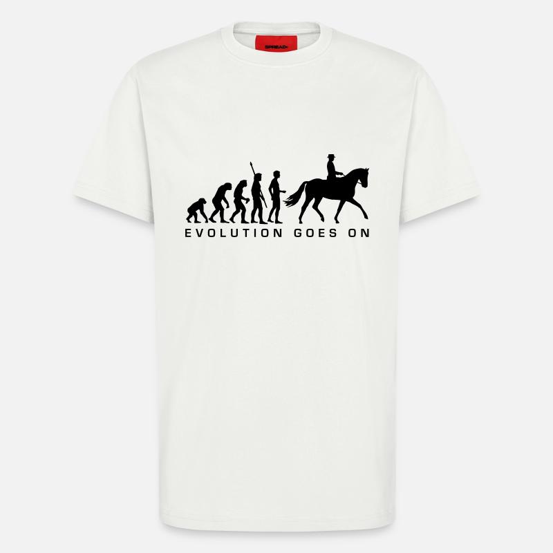 evolution_reiter_b - T-Shirt - made by SPREAD - OFF WHITE
