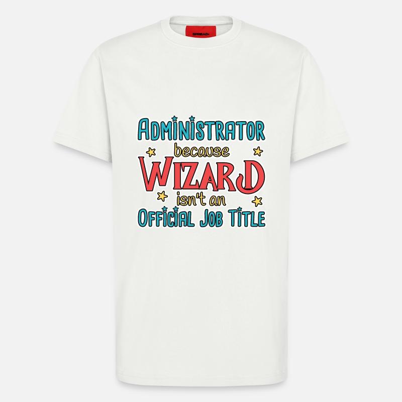 Admin Wizard Administrator - T-Shirt - made by SPREAD - OFF WHITE