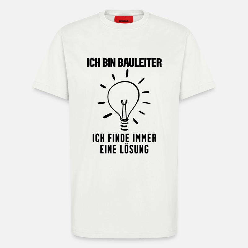 Bauleiter - T-Shirt - made by SPREAD - OFF WHITE