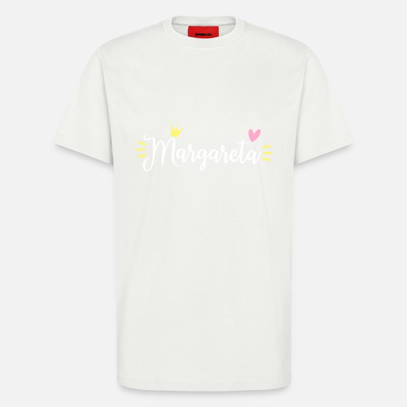 Margareta Name Crown - T-Shirt - made by SPREAD - OFF WHITE