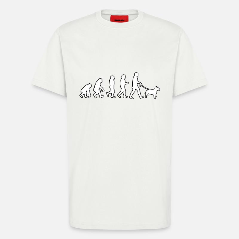 EVOLUTION Labrador - T-shirt bio décontracté fabriqué en UE - OFF WHITE