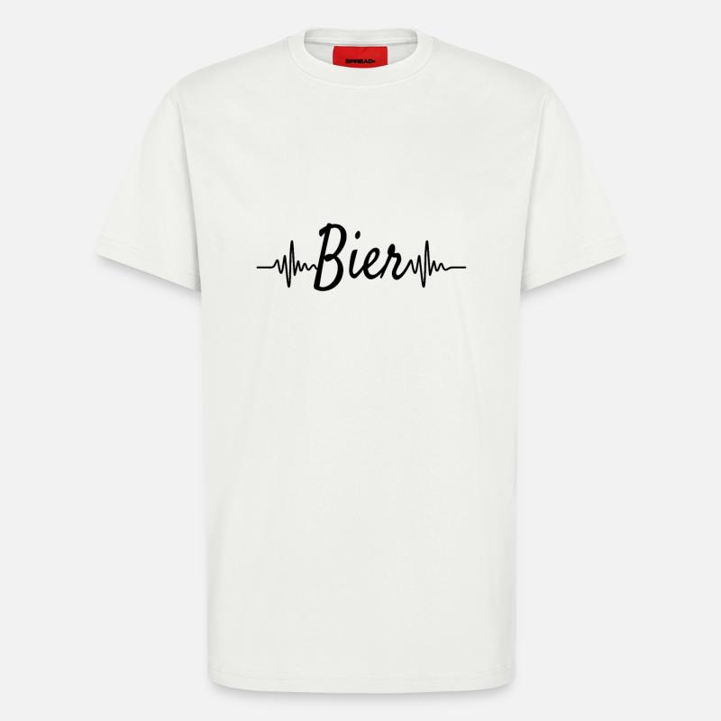 Bier - T-Shirt - made by SPREAD - OFF WHITE