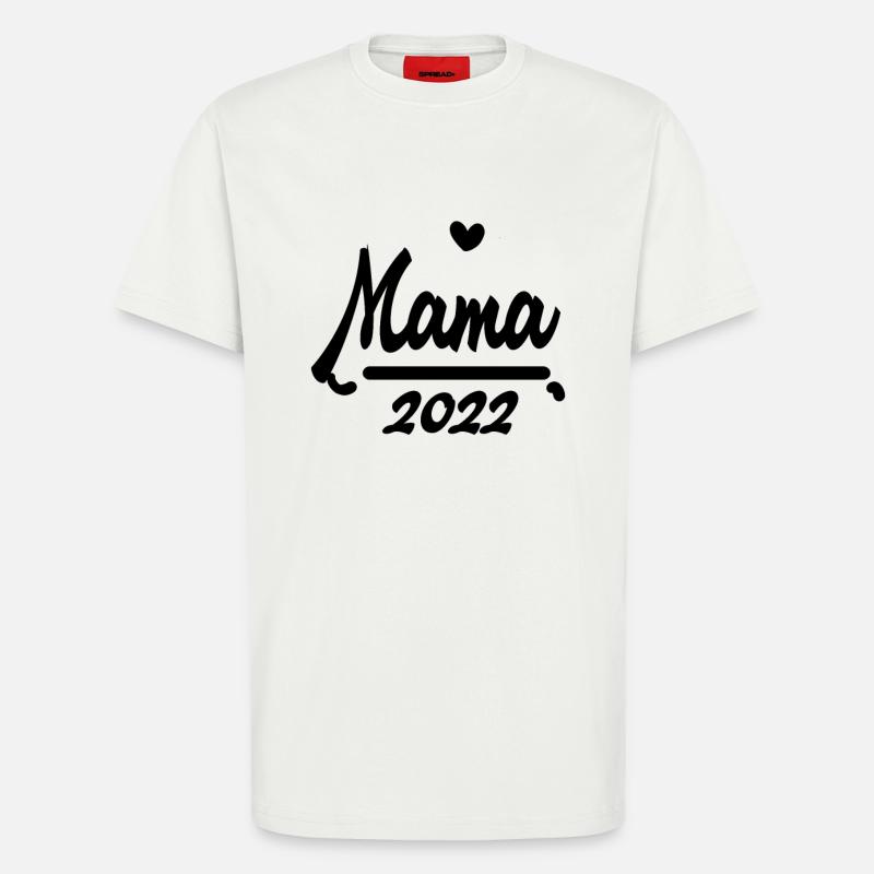 Mama 2022 - Werdende Mutter 2022 - T-Shirt - made by SPREAD - OFF WHITE