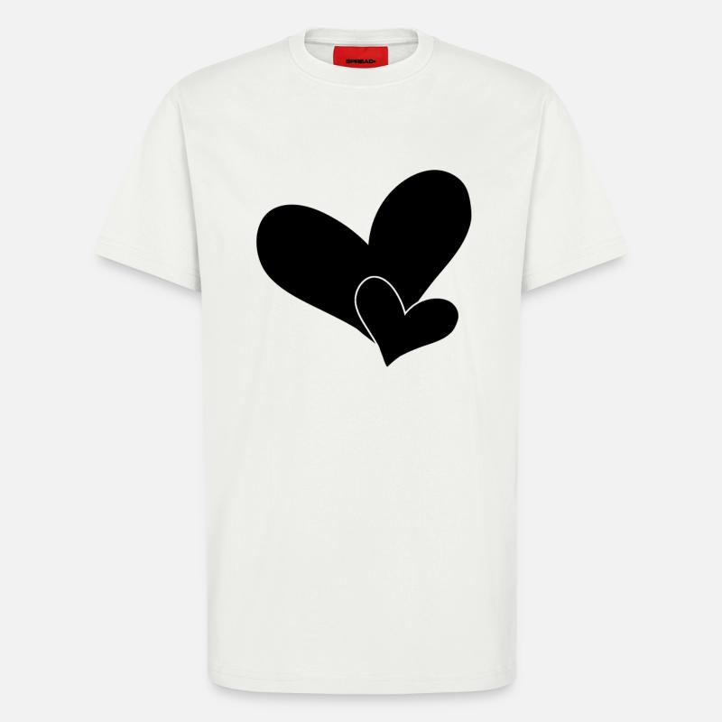 Herz - T-Shirt - made by SPREAD - OFF WHITE