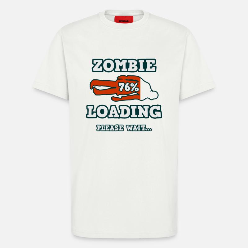 Loading Zombie - Please wait... - T-Shirt - made by SPREAD - OFF WHITE